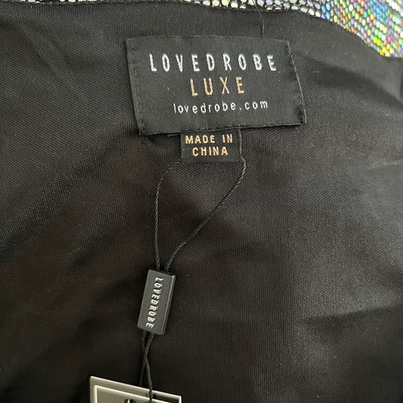 Lovedrobe Luxe Plus mirror disc wrap midi
dress in multi sequin ASOS size 16 - Picture 8 of 11